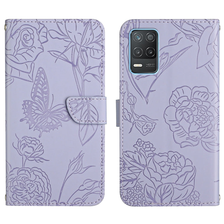 Skin Feel Butterfly Peony Embossed Leather Phone Case, For OPPO Realme 5, For OPPO Realme 5 Pro, For OPPO Realme 6, For OPPO Realme 6 Pro, For OPPO Realme 7, For OPPO Realme 7 Pro, For OPPO Realme 8 5G / V13 5G, For OPPO Realme 8 / 8 Pro               ...