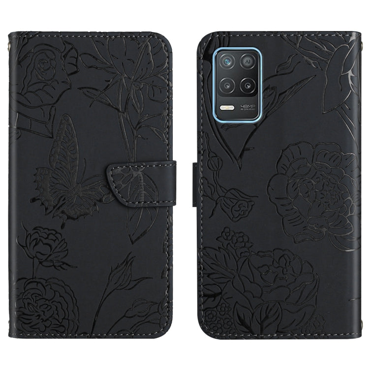 Skin Feel Butterfly Peony Embossed Leather Phone Case, For OPPO Realme 5, For OPPO Realme 5 Pro, For OPPO Realme 6, For OPPO Realme 6 Pro, For OPPO Realme 7, For OPPO Realme 7 Pro, For OPPO Realme 8 5G / V13 5G, For OPPO Realme 8 / 8 Pro               ...
