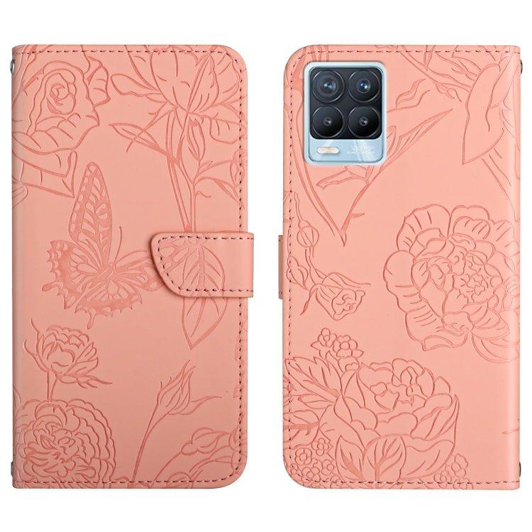 Skin Feel Butterfly Peony Embossed Leather Phone Case, For OPPO Realme 5, For OPPO Realme 5 Pro, For OPPO Realme 6, For OPPO Realme 6 Pro, For OPPO Realme 7, For OPPO Realme 7 Pro, For OPPO Realme 8 5G / V13 5G, For OPPO Realme 8 / 8 Pro               ...