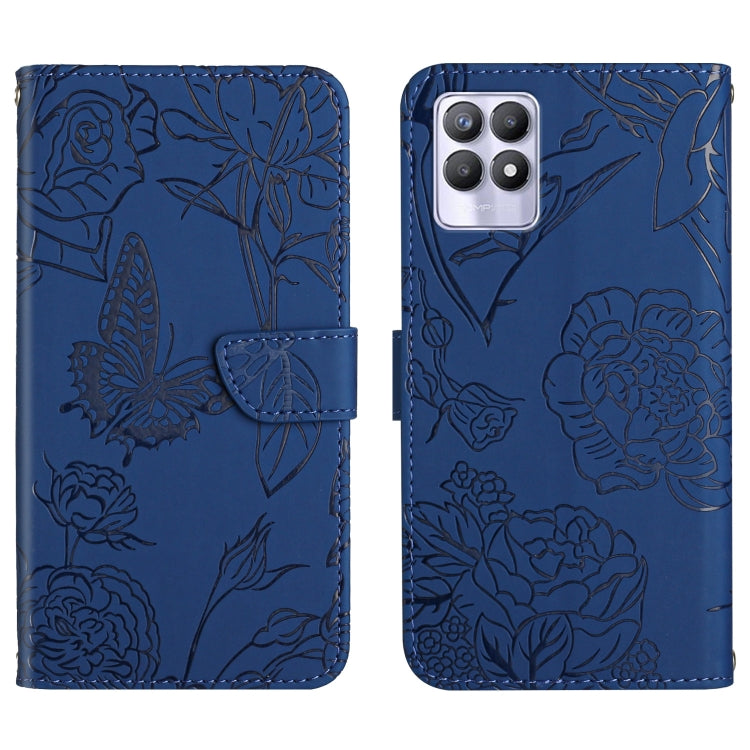 Skin Feel Butterfly Peony Embossed Leather Phone Case, For OPPO Realme 5, For OPPO Realme 5 Pro, For OPPO Realme 6, For OPPO Realme 6 Pro, For OPPO Realme 7, For OPPO Realme 7 Pro, For OPPO Realme 8 5G / V13 5G, For OPPO Realme 8 / 8 Pro               ...