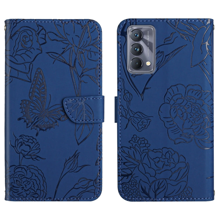 Skin Feel Butterfly Peony Embossed Leather Phone Case, For OPPO Realme 9i, For OPPO Realme C11, For OPPO Realme C15 / C12, For OPPO Realme C20 / C21, For OPPO Realme C31, For OPPO Realme C35, For OPPO Realme GT, For OPPO Realme GT Master