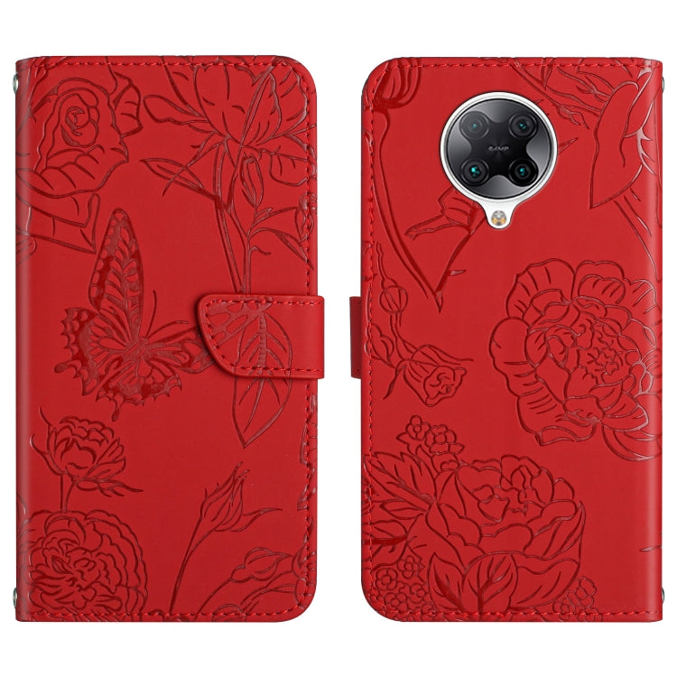 Skin Feel Butterfly Peony Embossed Leather Phone Case, For Xiaomi Redmi 8 / 8A, For Xiaomi Redmi 9, For Xiaomi Redmi 9A, For Xiaomi Redmi 9C, For Xiaomi Redmi 10 4G, For Xiaomi Redmi 10 5G / Note 11E, For Xiaomi Redmi 10C, For Xiaomi Redmi K30 Pro     ...