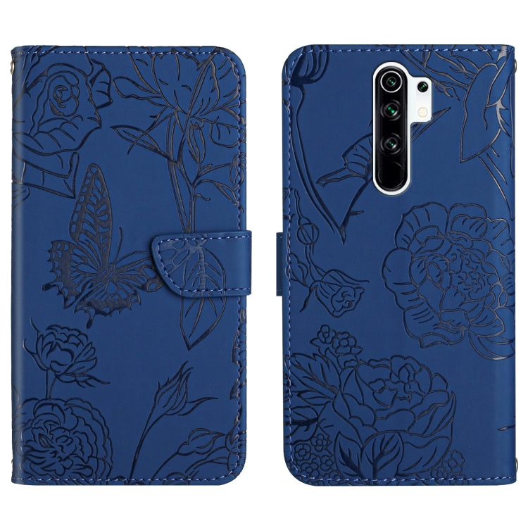 Skin Feel Butterfly Peony Embossed Leather Phone Case, For Xiaomi Redmi Note 7, For Xiaomi Redmi Note 8, For Xiaomi Redmi Note 8 Pro, For Xiaomi Redmi Note 8T, For Xiaomi Redmi Note 9 4G, For Xiaomi Redmi Note 9 5G, For Xiaomi Redmi Note 9 Pro         ...
