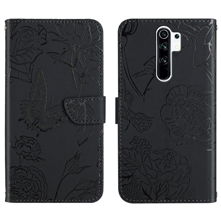 Skin Feel Butterfly Peony Embossed Leather Phone Case, For Xiaomi Redmi Note 7, For Xiaomi Redmi Note 8, For Xiaomi Redmi Note 8 Pro, For Xiaomi Redmi Note 8T, For Xiaomi Redmi Note 9 4G, For Xiaomi Redmi Note 9 5G, For Xiaomi Redmi Note 9 Pro         ...