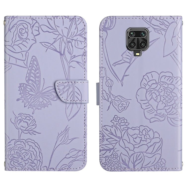 Skin Feel Butterfly Peony Embossed Leather Phone Case, For Xiaomi Redmi Note 7, For Xiaomi Redmi Note 8, For Xiaomi Redmi Note 8 Pro, For Xiaomi Redmi Note 8T, For Xiaomi Redmi Note 9 4G, For Xiaomi Redmi Note 9 5G, For Xiaomi Redmi Note 9 Pro         ...
