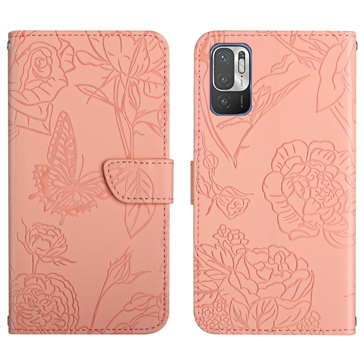 Skin Feel Butterfly Peony Embossed Leather Phone Case, For Xiaomi Redmi Note 7, For Xiaomi Redmi Note 8, For Xiaomi Redmi Note 8 Pro, For Xiaomi Redmi Note 8T, For Xiaomi Redmi Note 9 4G, For Xiaomi Redmi Note 9 5G, For Xiaomi Redmi Note 9 Pro         ...