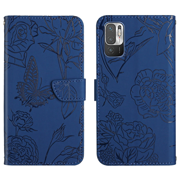 Skin Feel Butterfly Peony Embossed Leather Phone Case, For Xiaomi Redmi Note 7, For Xiaomi Redmi Note 8, For Xiaomi Redmi Note 8 Pro, For Xiaomi Redmi Note 8T, For Xiaomi Redmi Note 9 4G, For Xiaomi Redmi Note 9 5G, For Xiaomi Redmi Note 9 Pro         ...