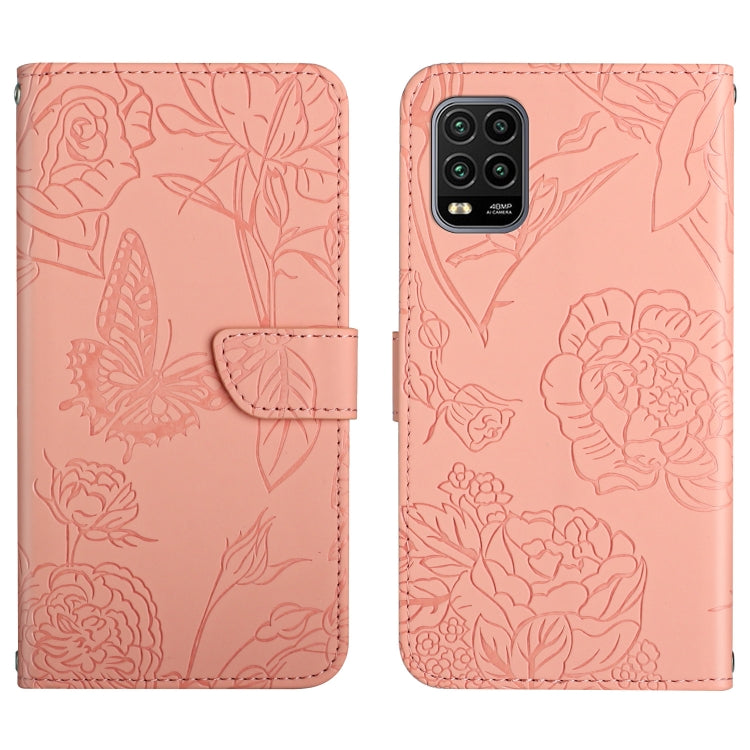 Skin Feel Butterfly Peony Embossed Leather Phone Case, For Xiaomi Redmi Note 10 Pro, For Xiaomi Redmi Note 11S, For Xiaomi Redmi Note 11 5G Chinese Version, For Xiaomi Redmi Note 11 Pro Foreign Version, For Xiaomi Redmi Note 11 Pro / Poco M4 Pro 5G    ...