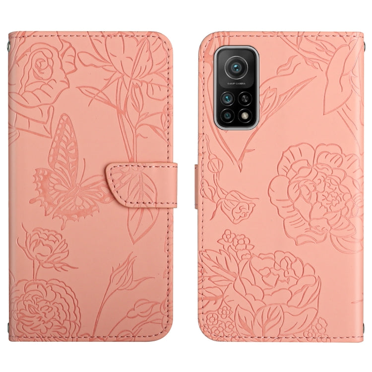Skin Feel Butterfly Peony Embossed Leather Phone Case, For Xiaomi Redmi Note 10 Pro, For Xiaomi Redmi Note 11S, For Xiaomi Redmi Note 11 5G Chinese Version, For Xiaomi Redmi Note 11 Pro Foreign Version, For Xiaomi Redmi Note 11 Pro / Poco M4 Pro 5G    ...