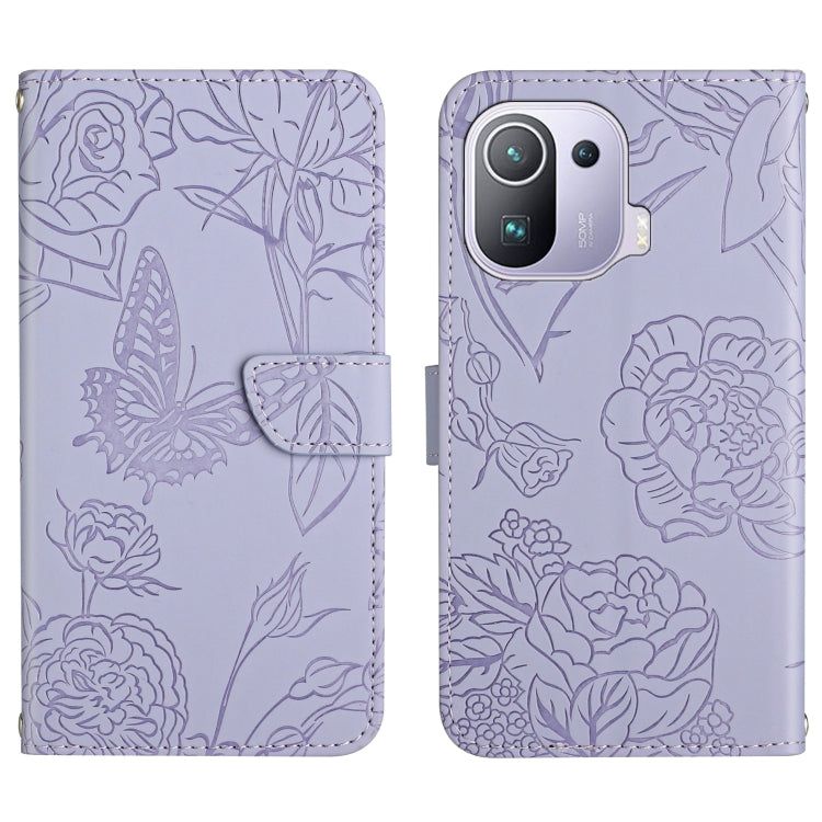 Skin Feel Butterfly Peony Embossed Leather Phone Case, For Xiaomi Mi 11 Lite, For Xiaomi Mi 11 Pro, For Xiaomi Mi 11 Ultra, For Xiaomi Mi 11T / 11T Pro, For Xiaomi 12 / 12 Pro, For Xiaomi Mi Mix 4, For Xiaomi Mi Note 10 Lite                            ...