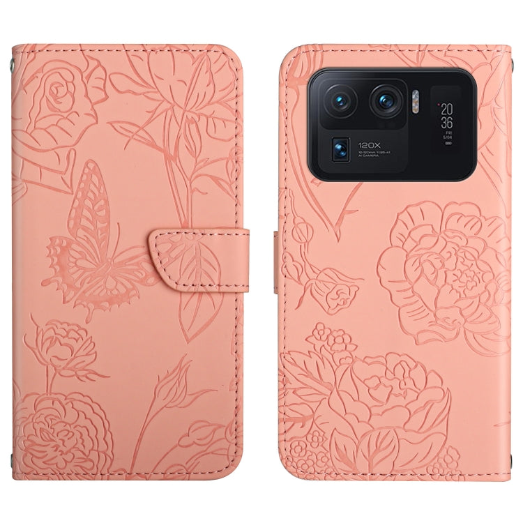 Skin Feel Butterfly Peony Embossed Leather Phone Case, For Xiaomi Mi 11 Lite, For Xiaomi Mi 11 Pro, For Xiaomi Mi 11 Ultra, For Xiaomi Mi 11T / 11T Pro, For Xiaomi 12 / 12 Pro, For Xiaomi Mi Mix 4, For Xiaomi Mi Note 10 Lite                            ...