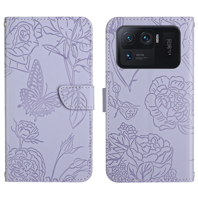 Skin Feel Butterfly Peony Embossed Leather Phone Case, For Xiaomi Mi 11 Lite, For Xiaomi Mi 11 Pro, For Xiaomi Mi 11 Ultra, For Xiaomi Mi 11T / 11T Pro, For Xiaomi 12 / 12 Pro, For Xiaomi Mi Mix 4, For Xiaomi Mi Note 10 Lite                            ...
