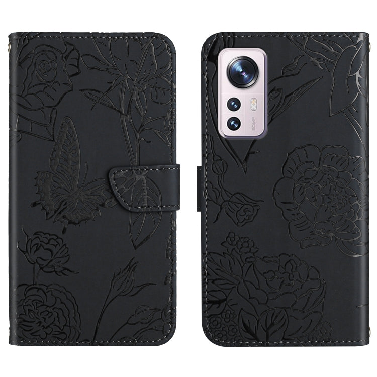 Skin Feel Butterfly Peony Embossed Leather Phone Case, For Xiaomi Mi 11 Lite, For Xiaomi Mi 11 Pro, For Xiaomi Mi 11 Ultra, For Xiaomi Mi 11T / 11T Pro, For Xiaomi 12 / 12 Pro, For Xiaomi Mi Mix 4, For Xiaomi Mi Note 10 Lite                            ...