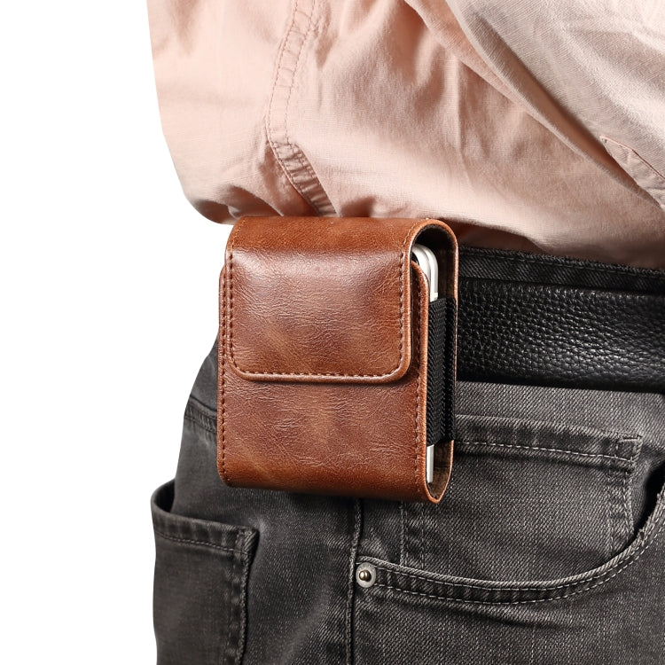 Universal Folding Mobile Phone Waist-mounted Leather Case