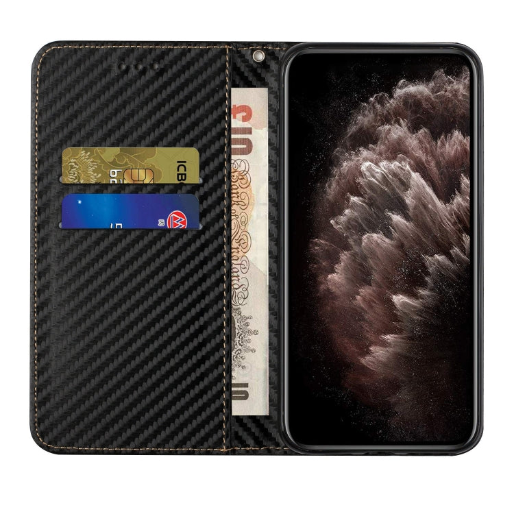 Carbon Fiber Texture Flip Holder Leather Phone Case, For Samsung Galaxy A13 5G, For Samsung Galaxy A33 5G, For Samsung Galaxy A53, For Samsung Galaxy S22 Ultra 5G, For Samsung Galaxy S22 5G, For Samsung Galaxy S22+ 5G, For OPPO A16, For vivo Y21
