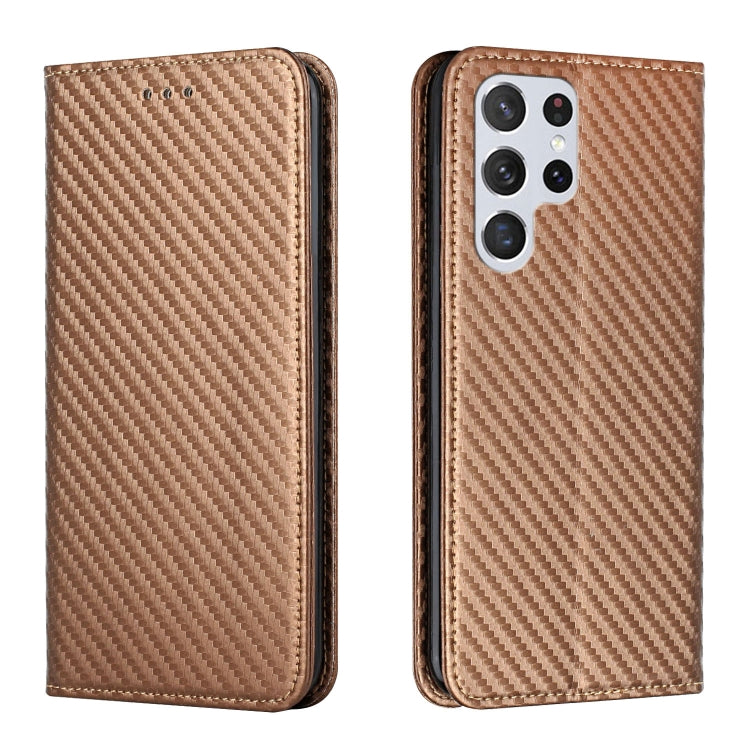 Carbon Fiber Texture Flip Holder Leather Phone Case, For Samsung Galaxy A13 5G, For Samsung Galaxy A33 5G, For Samsung Galaxy A53, For Samsung Galaxy S22 Ultra 5G, For Samsung Galaxy S22 5G, For Samsung Galaxy S22+ 5G, For OPPO A16, For vivo Y21