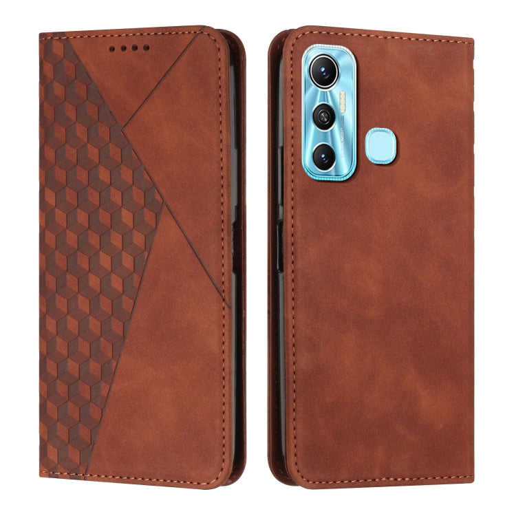Diamond Splicing Skin Feel Magnetic Leather Phone Case, For Infinix Hot 10 Lite / Smart 5 2020, For Infinix Hot 10i, For Infinix Hot 11, For Infinix Hot 11 Play/10 Play/Smart 5 2021, For Infinix Hot 11S, For Infinix Hot 11S NFC                         ...