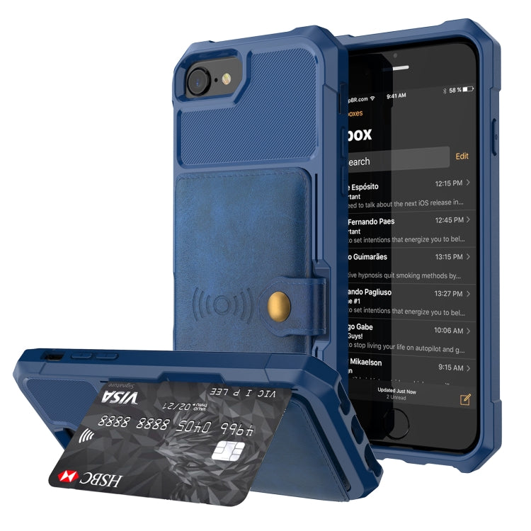Magnetic Wallet Card Bag Leather Case, For iPhone 11 Pro Max, For iPhone X / XS, For iPhone XR, For iPhone XS Max, For iPhone SE 2022 / 2020 / 7 / 8, For iPhone 8 Plus / 7 Plus / 6 Plus