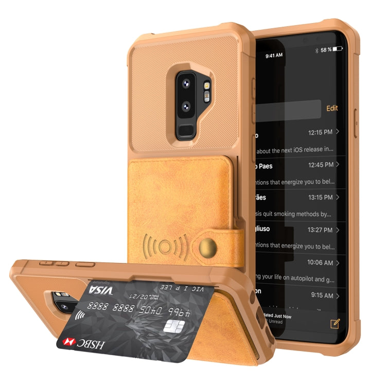 Magnetic Wallet Card Bag Leather Phone Case, For Samsung Galaxy Note10+, For Samsung Galaxy S10, For Samsung Galaxy S10e, For Samsung Galaxy S10+, For Samsung Galaxy Note9, For Samsung Galaxy S9, For Samsung Galaxy S9+, For Samsung Galaxy A12          ...
