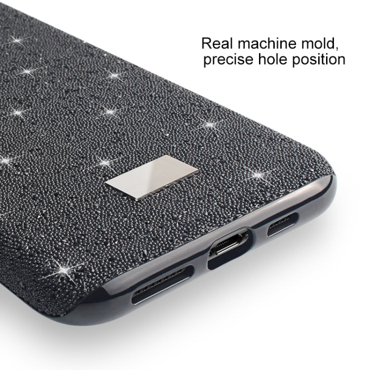 Mutural TPU + PC + Diamond Cloth Protective Case, For iPhone 11 Pro, For iPhone 11 Pro Max, For iPhone 11