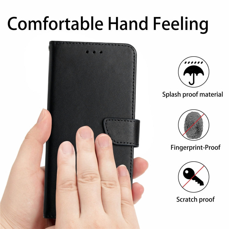 Genuine Leather Fingerprint-proof Flip Phone Case, For TCL 20 Pro 5G, For TCL 20 R 5G, For TCL 20 SE, For TCL 20L+, For TCL 10 SE, For TCL 30 SE, For TCL 205