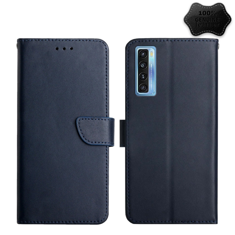 Genuine Leather Fingerprint-proof Flip Phone Case, For TCL 20 Pro 5G, For TCL 20 R 5G, For TCL 20 SE, For TCL 20L+, For TCL 10 SE, For TCL 30 SE, For TCL 205