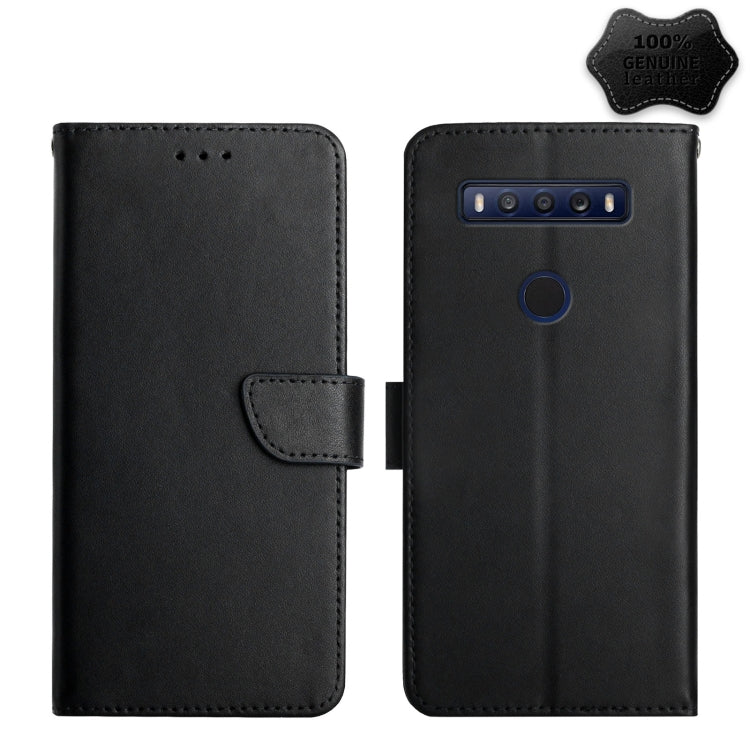 Genuine Leather Fingerprint-proof Flip Phone Case, For TCL 20 Pro 5G, For TCL 20 R 5G, For TCL 20 SE, For TCL 20L+, For TCL 10 SE, For TCL 30 SE, For TCL 205