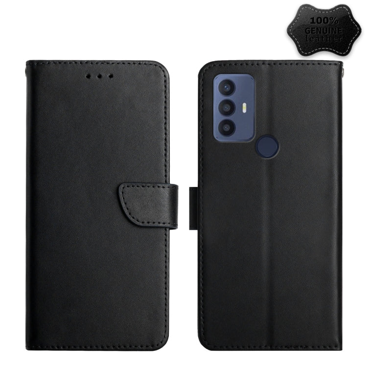 Genuine Leather Fingerprint-proof Flip Phone Case, For TCL 20 Pro 5G, For TCL 20 R 5G, For TCL 20 SE, For TCL 20L+, For TCL 10 SE, For TCL 30 SE, For TCL 205