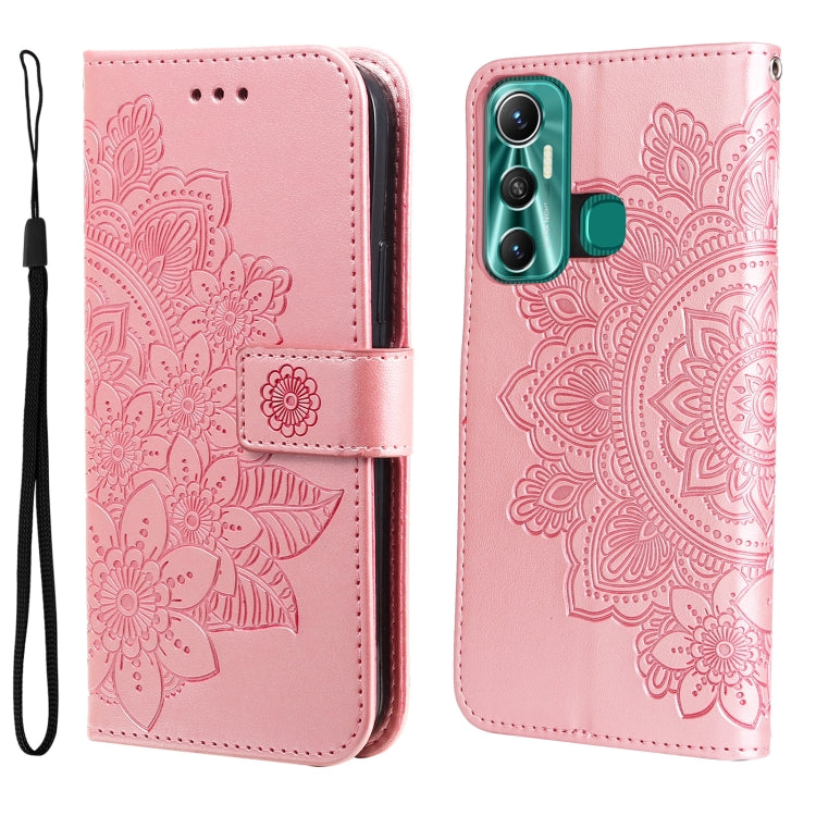7-petal Flowers Embossing Pattern Horizontal Flip Leather Case, For Xiaomi Redmi Note 11E/Redmi 10 Prime+ 5G, For Huawei Nova 9 Pro/Honor 50 Pro, For Infinix Hot 11, For Infinix Note 11, For Infinix Note 11 Pro/Note 11s, For OPPO Realme C35            ...