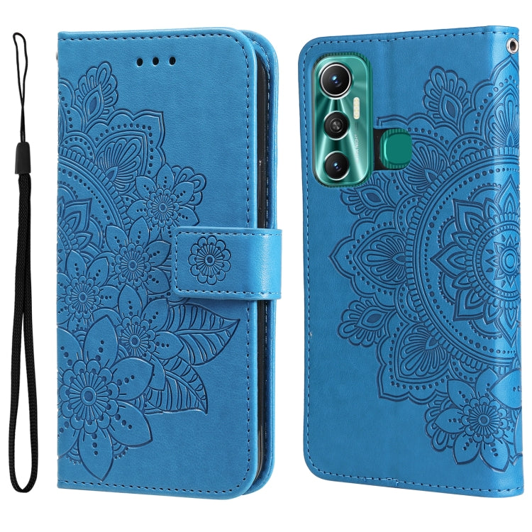 7-petal Flowers Embossing Pattern Horizontal Flip Leather Case, For Xiaomi Redmi Note 11E/Redmi 10 Prime+ 5G, For Huawei Nova 9 Pro/Honor 50 Pro, For Infinix Hot 11, For Infinix Note 11, For Infinix Note 11 Pro/Note 11s, For OPPO Realme C35            ...