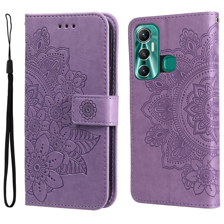 7-petal Flowers Embossing Pattern Horizontal Flip Leather Case, For Xiaomi Redmi Note 11E/Redmi 10 Prime+ 5G, For Huawei Nova 9 Pro/Honor 50 Pro, For Infinix Hot 11, For Infinix Note 11, For Infinix Note 11 Pro/Note 11s, For OPPO Realme C35            ...