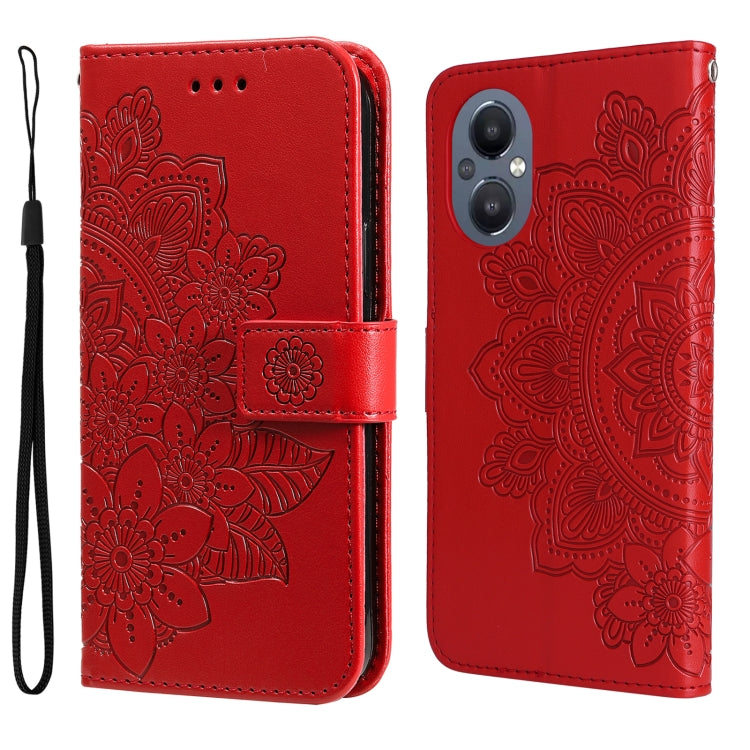 7-petal Flowers Embossing Pattern Horizontal Flip Leather Case, For Xiaomi Redmi Note 11E/Redmi 10 Prime+ 5G, For Huawei Nova 9 Pro/Honor 50 Pro, For Infinix Hot 11, For Infinix Note 11, For Infinix Note 11 Pro/Note 11s, For OPPO Realme C35            ...