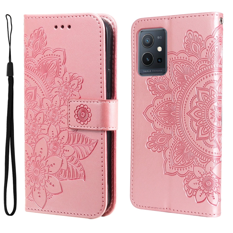 7-petal Flowers Embossing Pattern Horizontal Flip Leather Case, For Xiaomi Redmi Note 11E/Redmi 10 Prime+ 5G, For Huawei Nova 9 Pro/Honor 50 Pro, For Infinix Hot 11, For Infinix Note 11, For Infinix Note 11 Pro/Note 11s, For OPPO Realme C35            ...