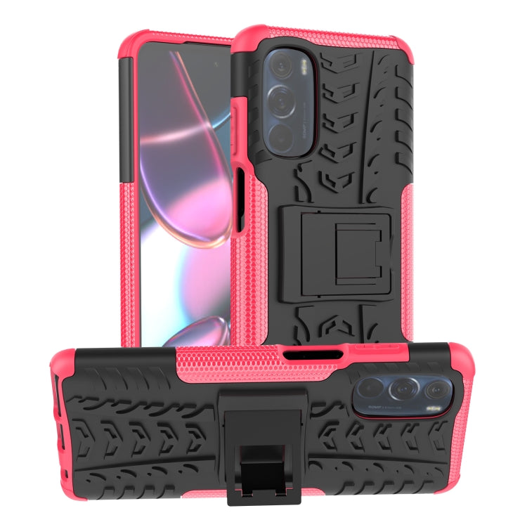 Tire Texture TPU + PC Phone Case with Holder, For Motorola Moto G Stylus 2022 4G, For Samsung Galaxy A03S 2022 165.8mm US