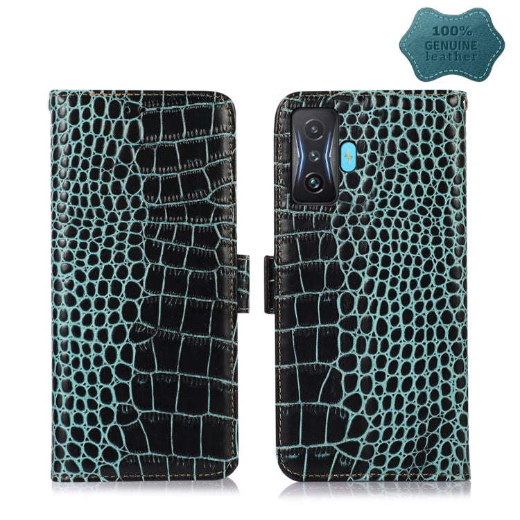 Crocodile Top Layer Cowhide Leather Phone Case, For Xiaomi Redmi 10C / 10 India, For Xiaomi Redmi K40S, For Xiaomi Redmi K50 / K50 Pro, For Xiaomi Redmi K50 Gaming, For Xiaomi Redmi Note 11 4G/11S 4G Global, For Xiaomi Redmi Note 11 Pro 4G / 5G Global ...