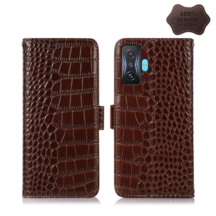 Crocodile Top Layer Cowhide Leather Phone Case, For Xiaomi Redmi 10C / 10 India, For Xiaomi Redmi K40S, For Xiaomi Redmi K50 / K50 Pro, For Xiaomi Redmi K50 Gaming, For Xiaomi Redmi Note 11 4G/11S 4G Global, For Xiaomi Redmi Note 11 Pro 4G / 5G Global ...