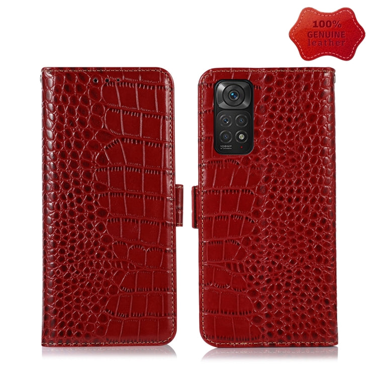 Crocodile Top Layer Cowhide Leather Phone Case, For Xiaomi Redmi 10C / 10 India, For Xiaomi Redmi K40S, For Xiaomi Redmi K50 / K50 Pro, For Xiaomi Redmi K50 Gaming, For Xiaomi Redmi Note 11 4G/11S 4G Global, For Xiaomi Redmi Note 11 Pro 4G / 5G Global ...