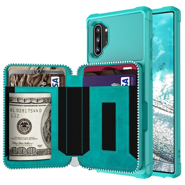 Zipper Wallet Card Bag PU Back Phone Case, For Samsung Galaxy S20, For Samsung Galaxy S20+, For Samsung Galaxy S20 Ultra, For Samsung Galaxy Note10