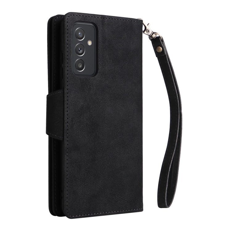 Rivet Buckle 9 Cards Three Fold Leather Phone Case, For Samsung Galaxy A82, For Samsung Galaxy Note9, For Samsung Galaxy Note10
