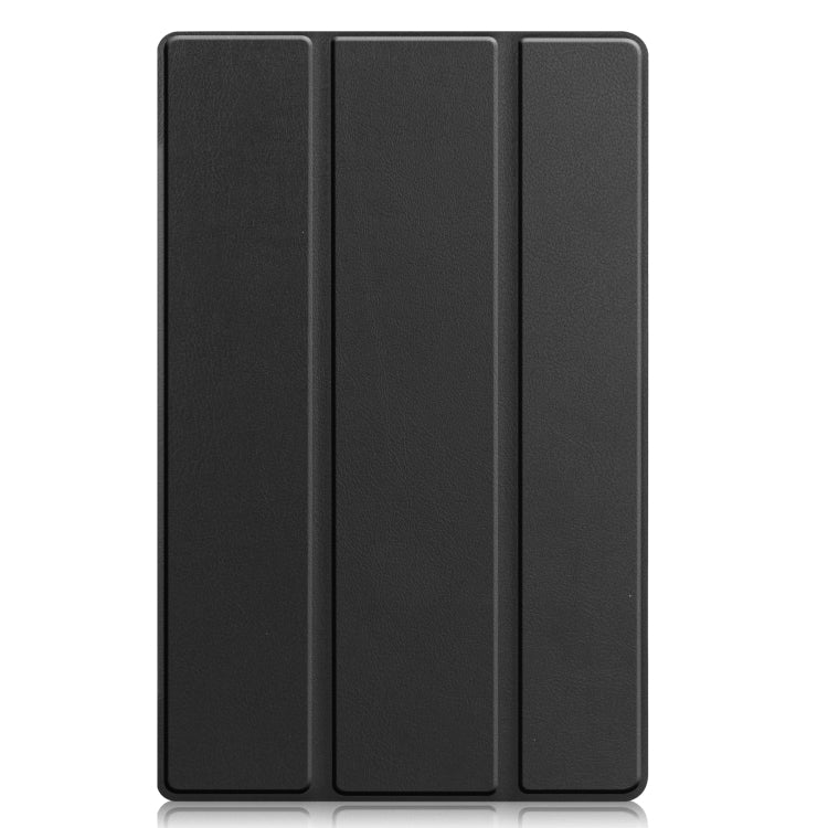 Custer Texture 3-Fold Holder Smart Leather Tablet Case, For Lenovo Tab M10 Plus 10.6 3rd Gen 2022