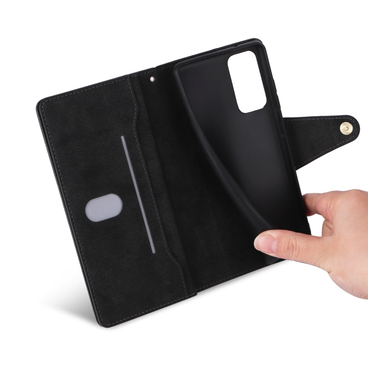 Rivet Buckle 9 Cards Three Fold Leather Phone Case, For OnePlus 9 Pro, For OnePlus Nord 2
