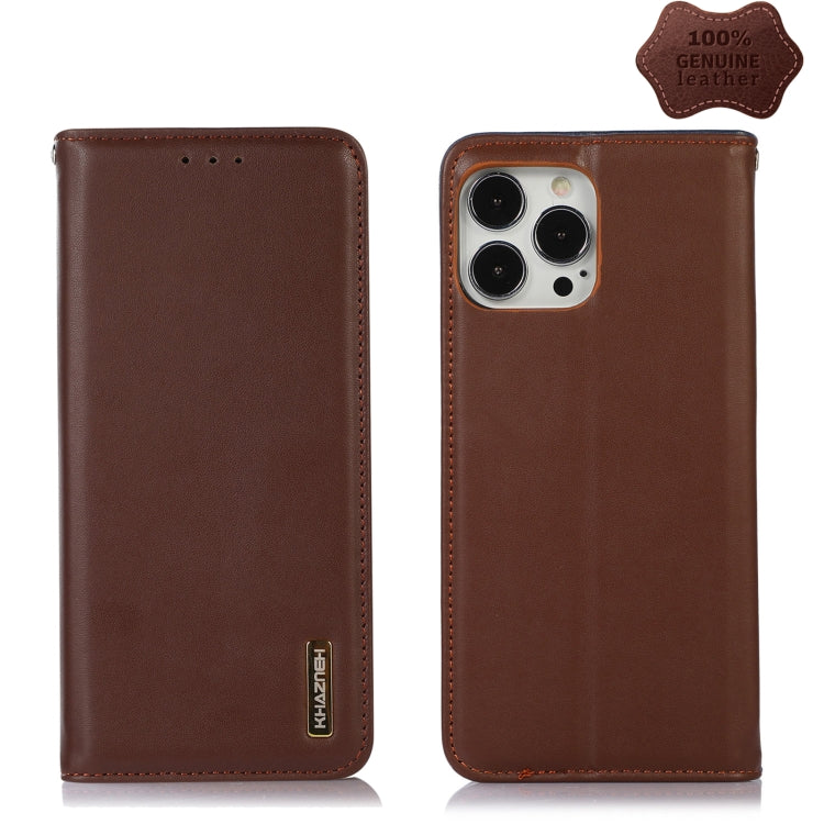 KHAZNEH Nappa Top Layer Cowhide Leather Phone Case, For iPhone 13 Pro, For iPhone 13 Pro Max, For iPhone 12 Pro Max