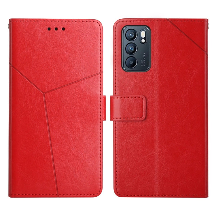 Y Stitching Horizontal Flip Leather Phone Case, For OPPO Reno6 5G, For OPPO Reno6 Pro 5G, For OPPO Reno6 Pro+ 5G, For OPPO Realme 9i, For OPPO Realme C31, For OPPO Realme C35