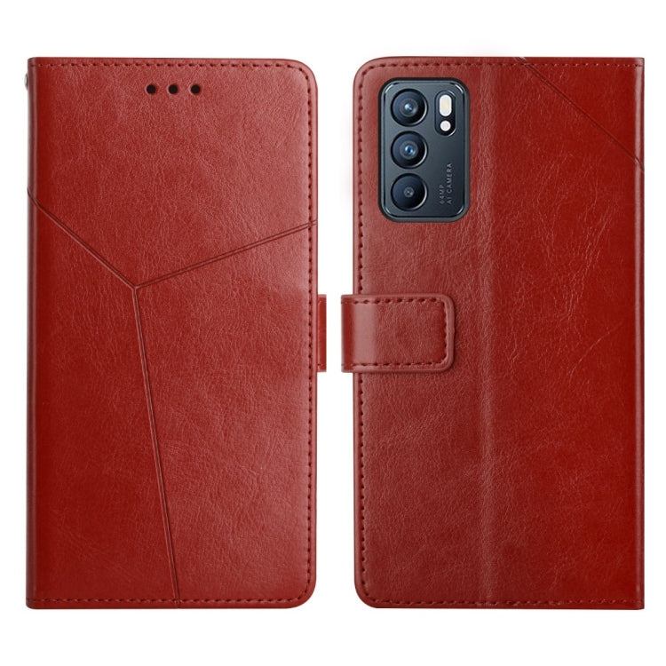 Y Stitching Horizontal Flip Leather Phone Case, For OPPO Reno6 5G, For OPPO Reno6 Pro 5G, For OPPO Reno6 Pro+ 5G, For OPPO Realme 9i, For OPPO Realme C31, For OPPO Realme C35
