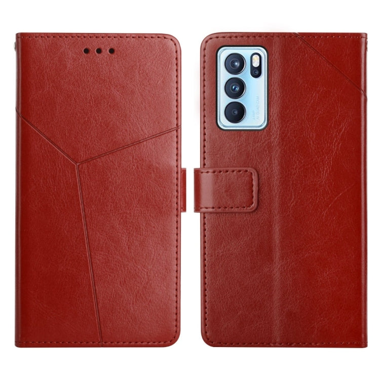 Y Stitching Horizontal Flip Leather Phone Case, For OPPO Reno6 5G, For OPPO Reno6 Pro 5G, For OPPO Reno6 Pro+ 5G, For OPPO Realme 9i, For OPPO Realme C31, For OPPO Realme C35