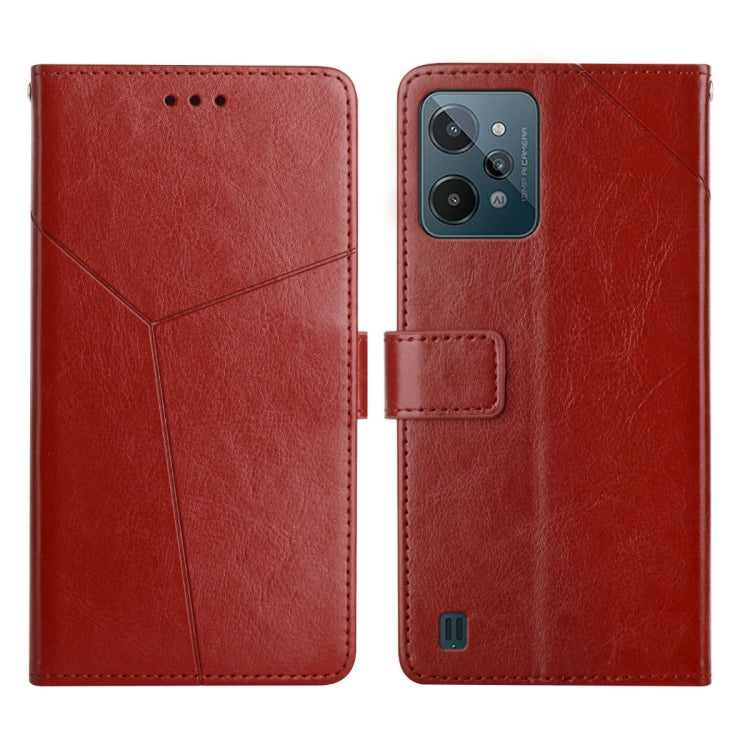 Y Stitching Horizontal Flip Leather Phone Case, For OPPO Reno6 5G, For OPPO Reno6 Pro 5G, For OPPO Reno6 Pro+ 5G, For OPPO Realme 9i, For OPPO Realme C31, For OPPO Realme C35