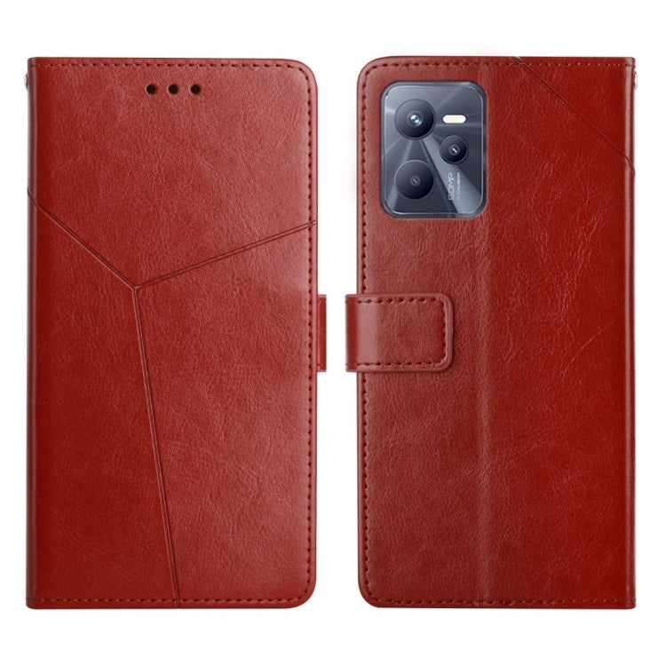 Y Stitching Horizontal Flip Leather Phone Case, For OPPO Reno6 5G, For OPPO Reno6 Pro 5G, For OPPO Reno6 Pro+ 5G, For OPPO Realme 9i, For OPPO Realme C31, For OPPO Realme C35