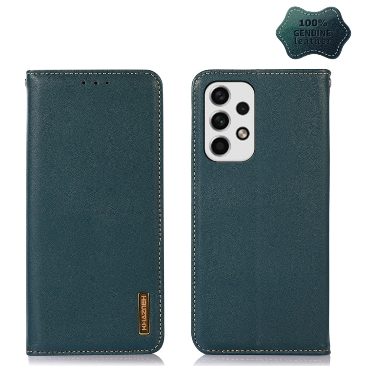 KHAZNEH Nappa Top Layer Cowhide Leather Phone Case, For Samsung Galaxy A23 4G, For Samsung Galaxy A33 5G, For Samsung Galaxy A53 5G, For Samsung Galaxy A73 5G