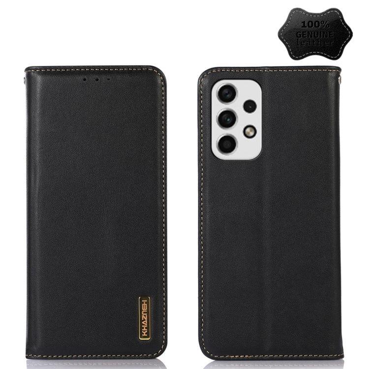 KHAZNEH Nappa Top Layer Cowhide Leather Phone Case, For Samsung Galaxy A23 4G, For Samsung Galaxy A33 5G, For Samsung Galaxy A53 5G, For Samsung Galaxy A73 5G