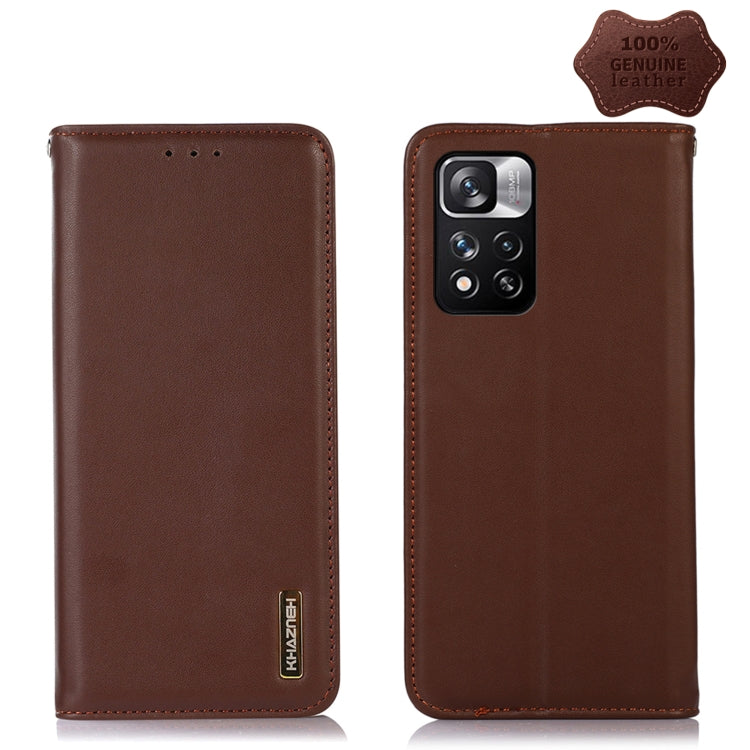KHAZNEH Nappa Top Layer Cowhide Leather Phone Case, For Xiaomi Redmi 10C / 10 India, For Xiaomi Redmi K40S, For Xiaomi Redmi K50 / K50 Pro, For Xiaomi Redmi K50 Gaming, For Xiaomi Redmi Note 11 4G/11S 4G Global, For Xiaomi Redmi Note 11 Pro 4G / 5G Glo...